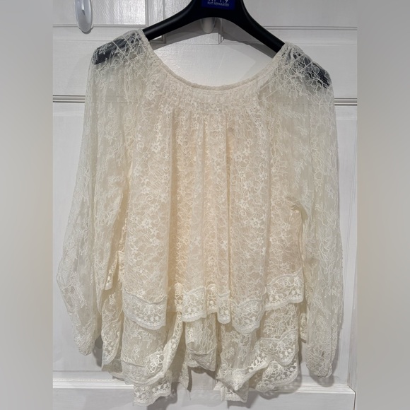 Free People Goldie Knit Top | Color: Tofu | size: S - Picture 2 of 8